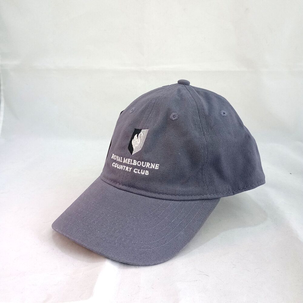 Royal Melbourne Country Club Strapback Gray Adjustable Golf Cap 6 Panel